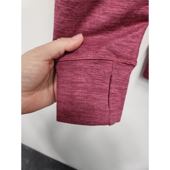 Crane Womens Activewear Hoodie Size Medium Pink Cowl Neck Long Sleeve Pullover - Picture 4 of 8